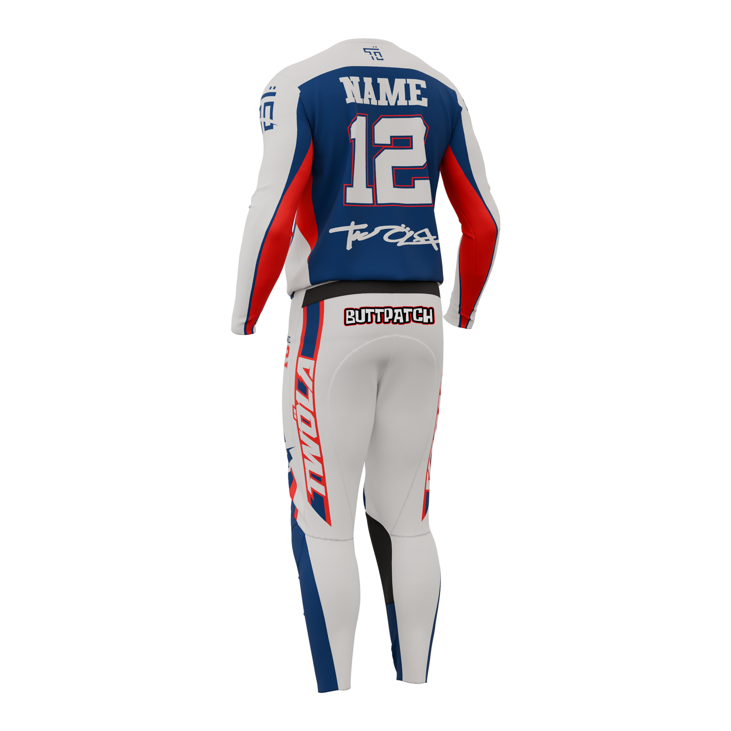 DRAFTED BLUE WHITE RED