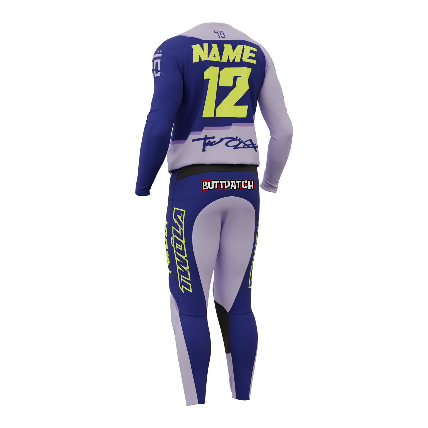 BREED PURPLE PINK GREEN FLUO