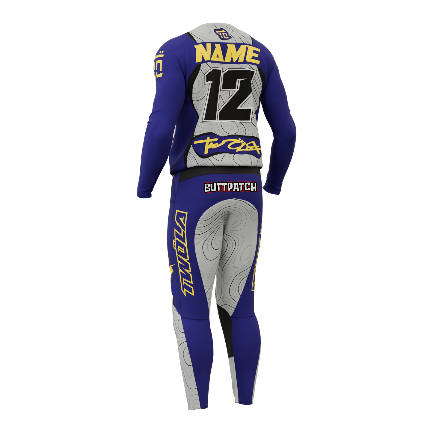 WAVE GREY PURPLE YELLOW